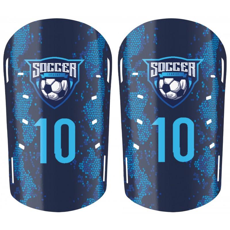 Professional Soccer Shin Guards With Sublimation Print Training Match Use
