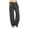 Women's Casual Straight Leg Pants Color Casual Long Pants With Pockets