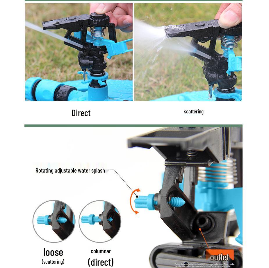 360° Rotating Lawn and Garden Sprinkler for Automatic Irrigation