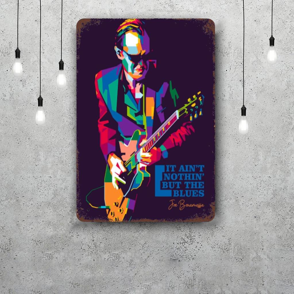 Joe Bonamassa Decorazioni Segnali Metallici Vintage Segnali di Latta Poster del Capitano Decorazione per Bar Pub Club Man Cave Decorazione Murale