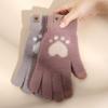 Fleece Lined Cat Paw Gloves Warm Winter Mittens New Touchscreen Gloves  Winter