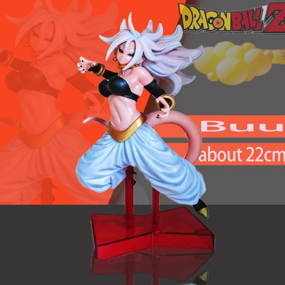 22cm/8.66in Anime Buu Android 21 Anime Movie Version Figurine Ornament Model Desktop Decodration Christmas Present