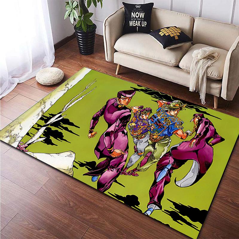 Jojo's Bizarre Adventure Carpet for Living room,Non Slip BATHROOM mat,Portable Lightweight Picnic Mat,bedroom Decor Rug