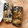 Golden Horse Phone Case For iPhone 17,16,15,14,13,12,11 Plus,Pro Max,XS,Colorful Silver Phone Case Funda Cover