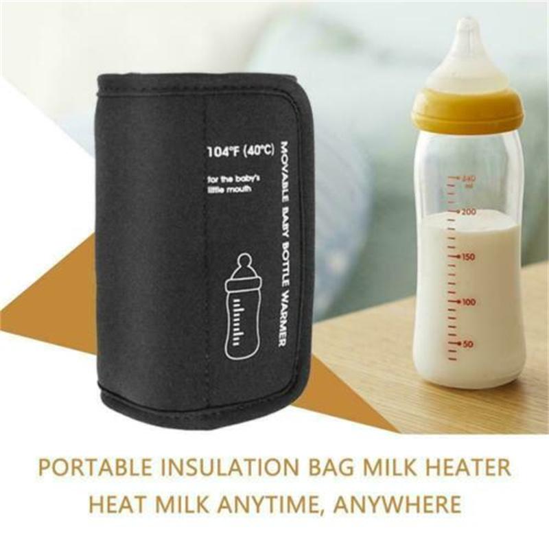 USB Milk Water Warmer Reisevogn Isolert Bag Baby Bærbar Sykepleie Flaske Varmere