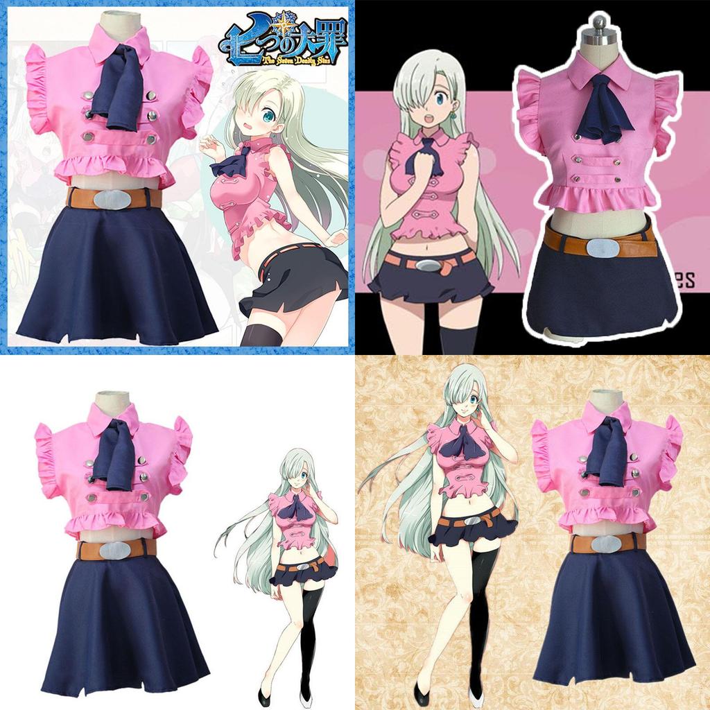 Elegant Elizabeth Liones Uniform Cosplay Costume Set With Exquisite Workmanship And Perfect Stitches