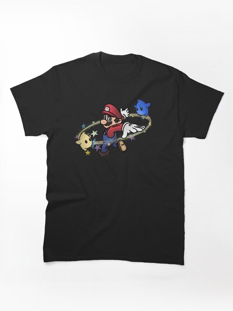 Super Smash Bros. Jumping through the galaxy with Mario Classic T-Shirt