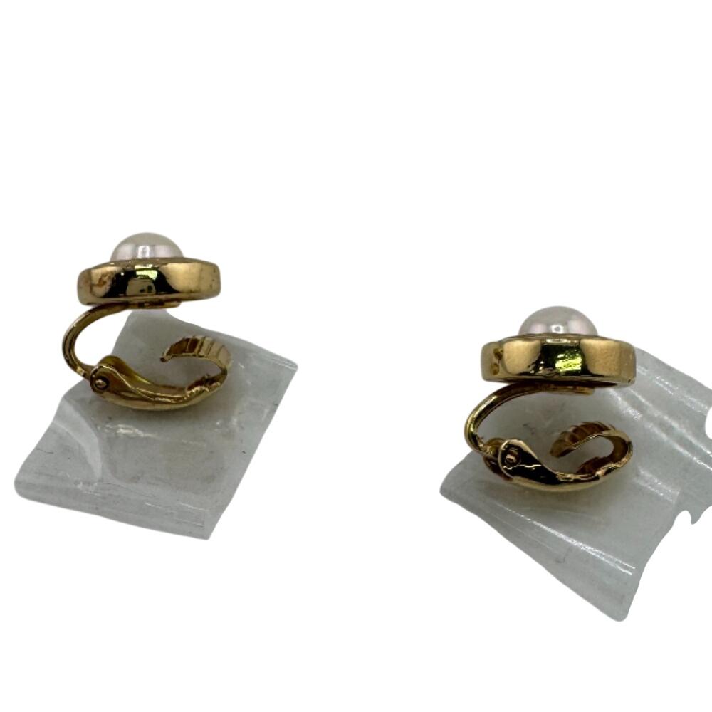 Christian Dior For both ears Round Gold Plated Earring gold Gold Plated Women Used