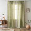 Ready-to-Hang Curtains with Swirl Design - Tri-Color Tassel Drapes for Kitchen & Bay Window | Lightweight Light Filtering Room Divider (3 Styles)