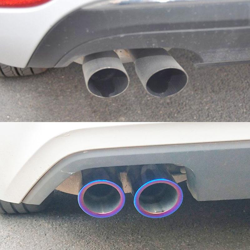 For Volkswagen Beetle VW 2012-2018 Car Exhaust Tip Muffler End Pipe Stainless Steel Tailpipe Cover Auto Parts Modificaton