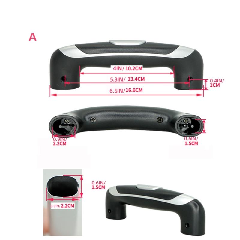 Mâner practic din plastic pentru valiza de schimb pentru bagaje medii, instalare ușoară, prindere confortabilă, mâner negru de transport