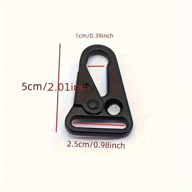 5pcs Zinc Alloy D-Ring Deck Tool - Pressure Buckle Multifunctional Key Holder Clip Key Ring Frame Quick Hanging Hook