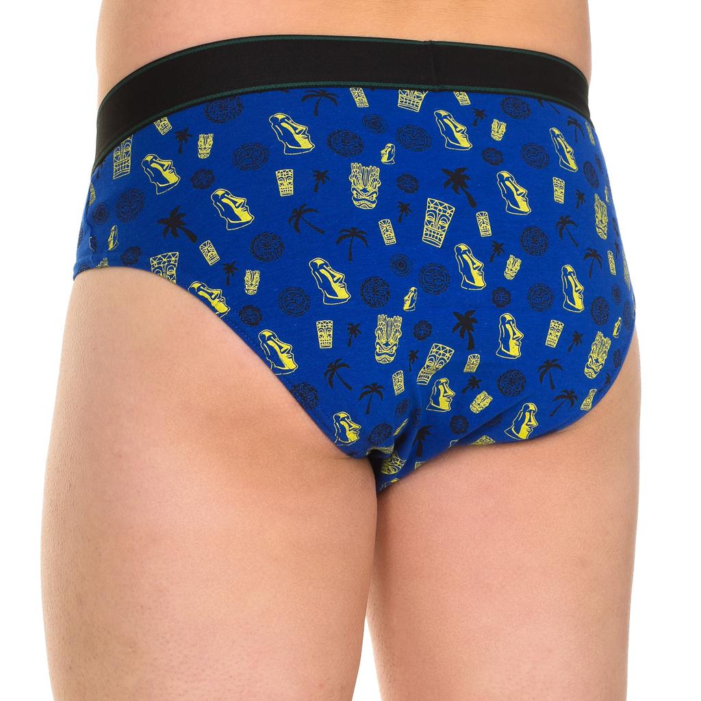 Pack-2 Slips Lustiger atmungsaktiver Stoff KL2007 Mann