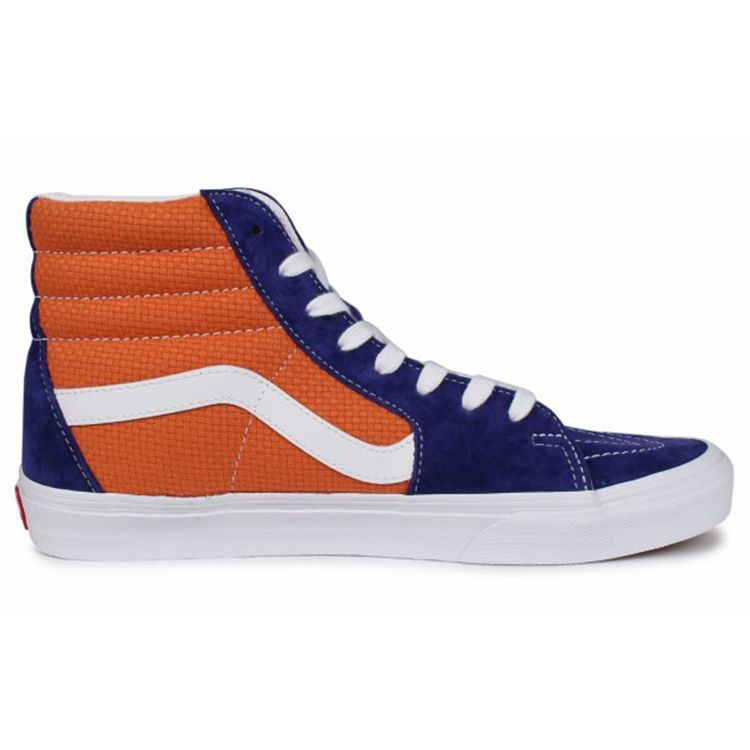 Vans Sk8 Casual Fashion High Top Skate Shoes Unisex Sneakers Blue Orange VN0A4U3CWTJ