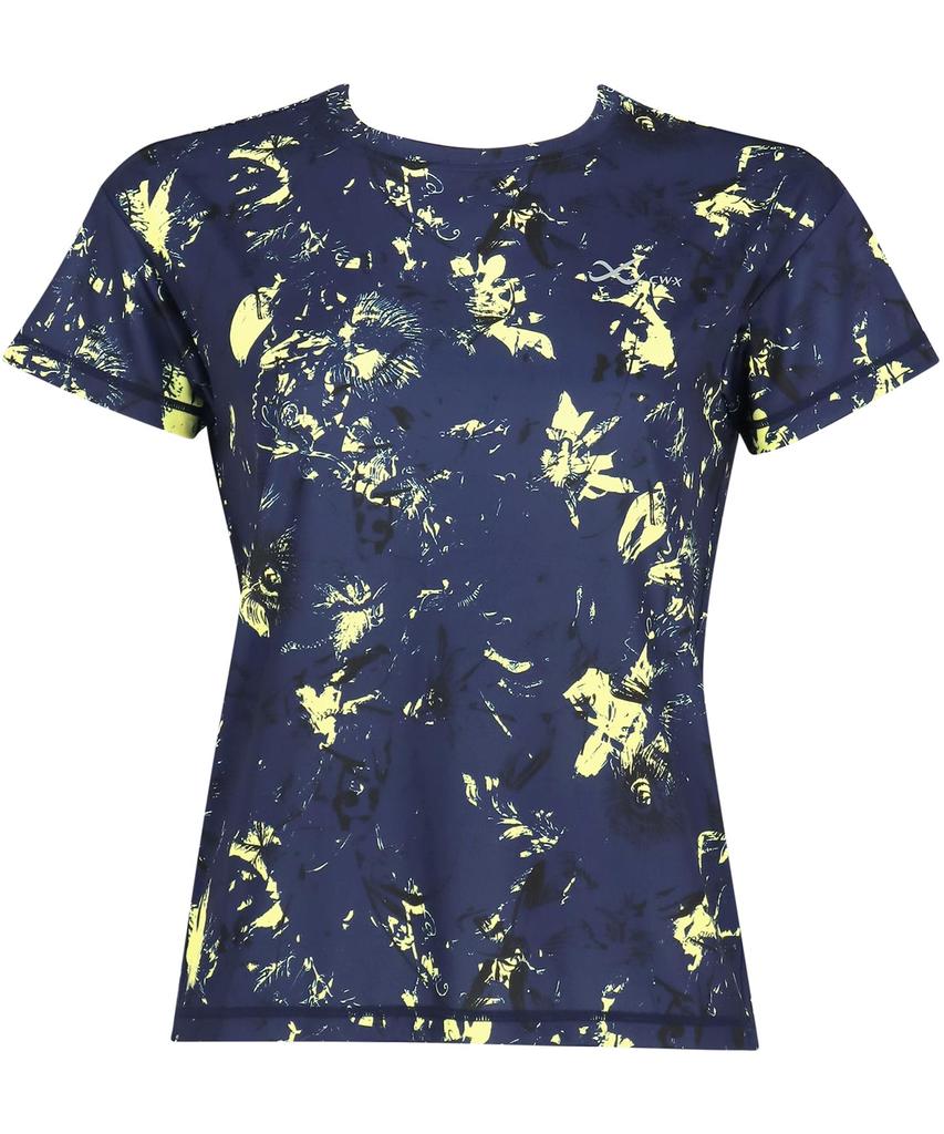 Lightweight Running Short YE CW-X/Wacoal Women's Shirt, Sleeve, 3/4 Sleeve, U-Neck, Moisture-Wicking, Quick-Drying (Main Body), DLY155, Women's,