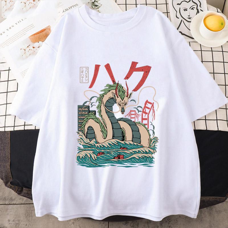 Summer Unisex Anime Totoro Studio Ghibli T Shirt Women Harajuku T Shirt Fashion Anime T-shirt Funny Cartoon T Shirts Top Female Tees