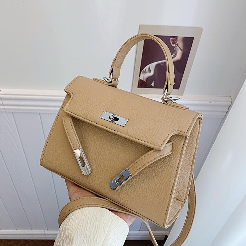 Håndveske Dame Mote En Skulder Crossbody Liten Firkantet Veske