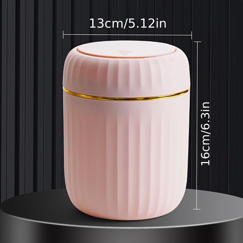 Desktop Press Trash Can Plastic Mini Garbage Bin with Lid Coffee Table Office Living Room Study Odor-Resistant Home Supplies