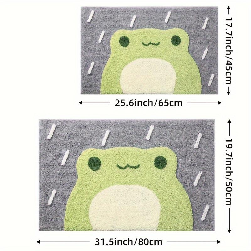 Green Little Frog Carpet Absorbent Bathroom Mat Toilet Floor Rug Rug For Bedroom Soft Doormat Carpet For Live Room Home