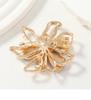 Elegant Rhinestone Bow Brooch with Imitation Abalone Shell for Coats and Sweaters - European and American Fashion Style.