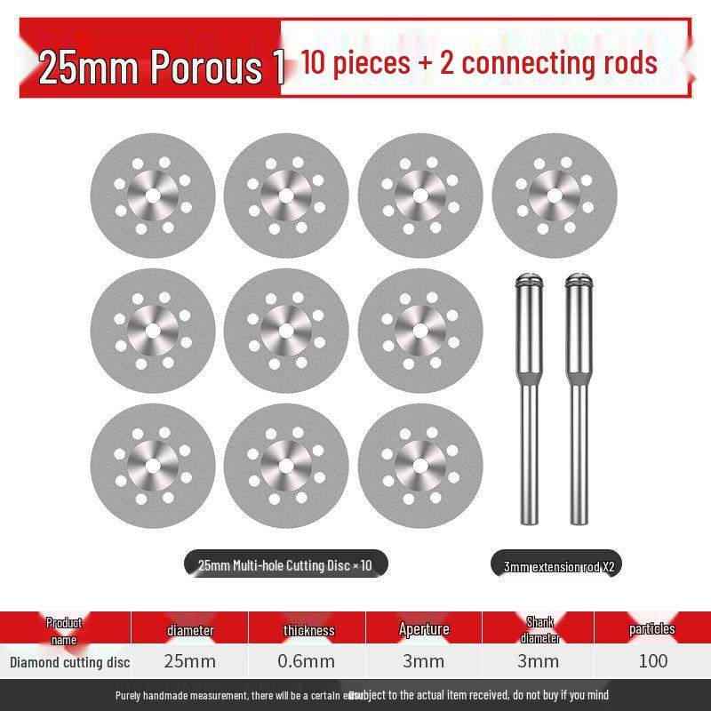 Electric Drill Diamond Cutting Disc & Grinder - Small Saw Blade for Glass, Jade, Grout Cleaning, Sanding & Grinding