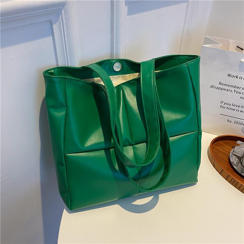 Tote Clothing Cotton Bag Cross Grid Design And Large Capacity For Use Daily