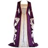 Abito Medievale-Retro Europeo Taglie Forti in Velluto con Lacci (S-5XL)