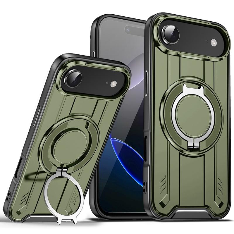 Magnetic Car Holder Ring Shockproof Armor Case For Iphone 17 Pro Max 5G Camera Lens Protection Cover For Iphone17 Air