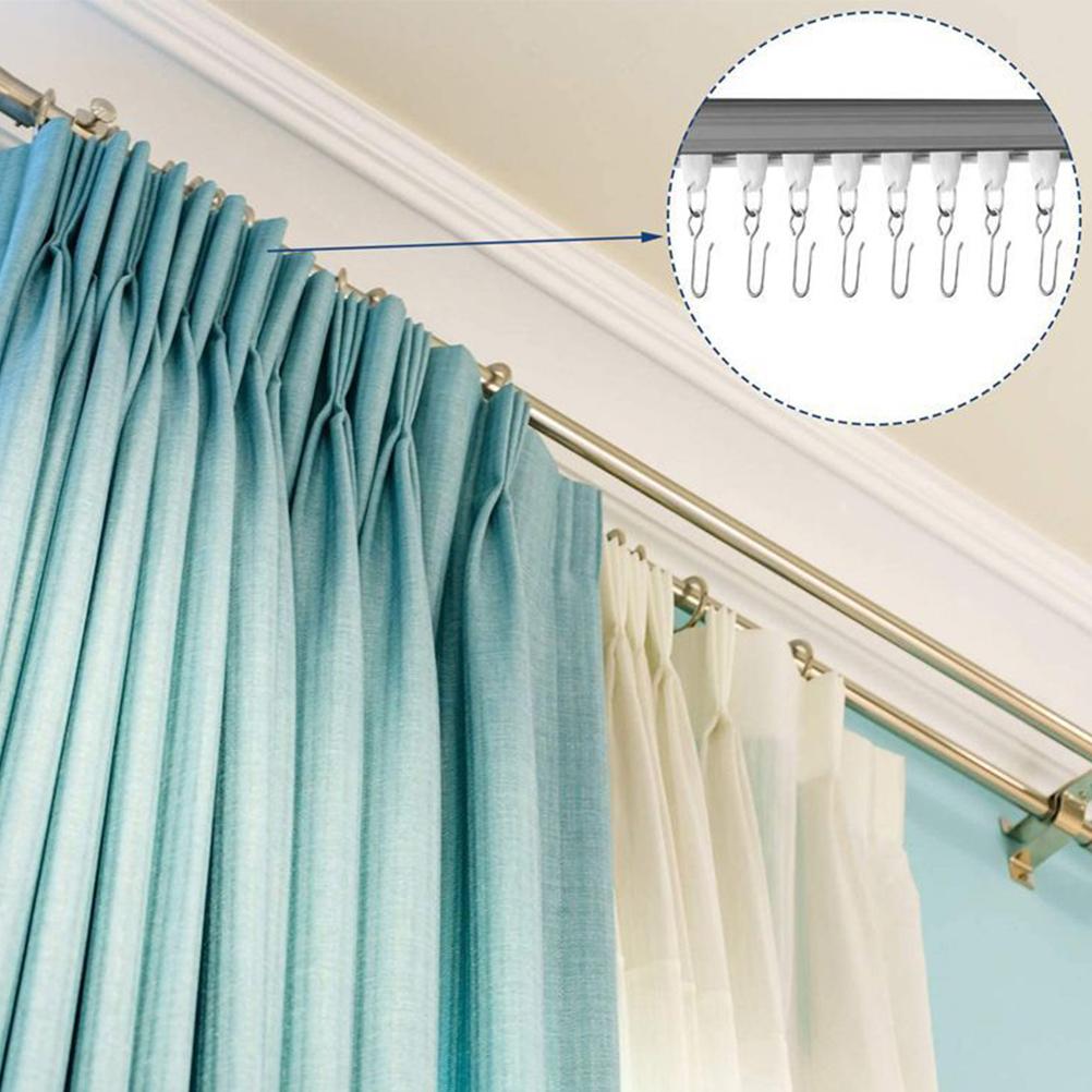 Ceiling Hook Drapes Curtain Wire Hooks Steel Household for Track Hangers Curtains Rods