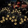 Halloween Decoration Energy Saving Outdoor Spooky Halloween Outdoor Decorations Solar-powered Ghost Eyeball Stake for Yard