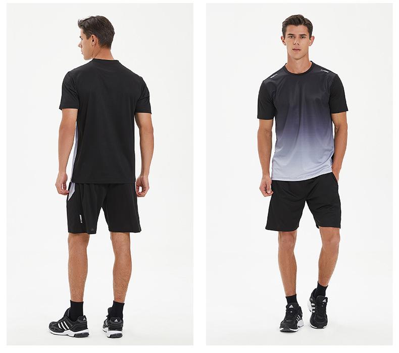 Tuta Sportiva da Uomo 2026 Asciugatura Rapida Traspirante - Maglietta a Maniche Corte & Pantaloncini per Fitness Casual & Corsa