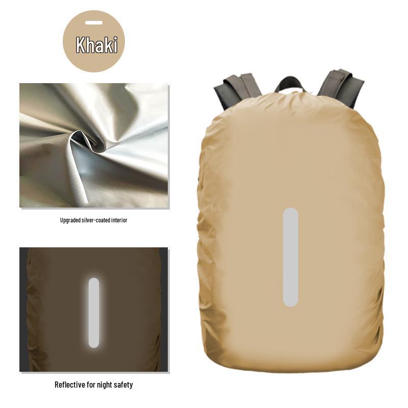 Reflektierende Wasserdichte Rucksack-Regenhülle - Schutz für Outdoor-Bergsteigen & Schultaschen.