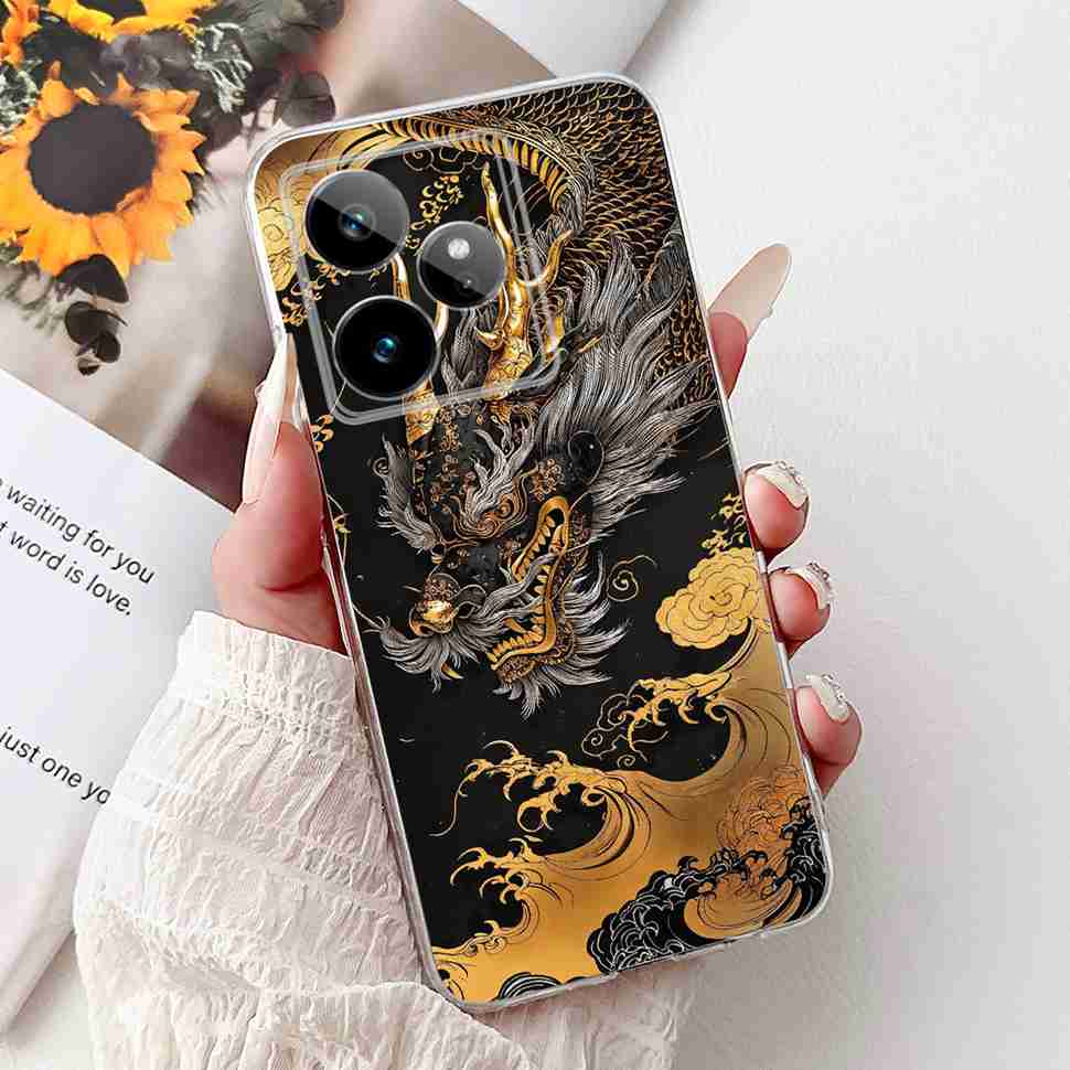 For Realme GT 7 5G 2025 RMX5061 Case Cute Girl New Flowers Soft Silicone TPU Cover For Realme GT7 GT 7T 5G Global Phone Cases