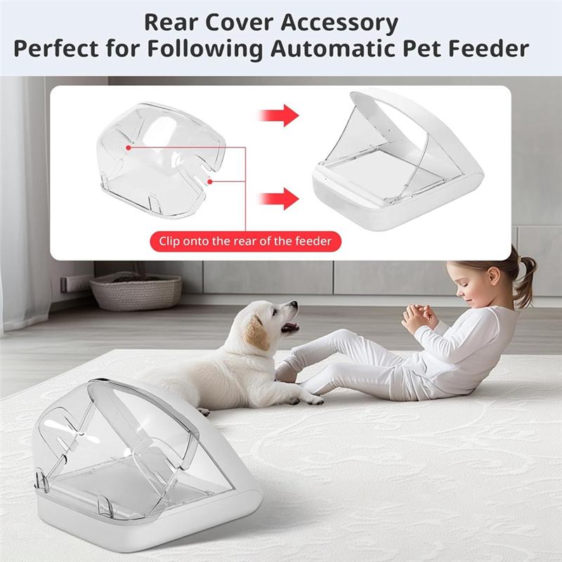 2025 Trend Rear Cover For Automatic Microchip Prevents Persistent Pet From Getting Food From The Back Of The Feeder