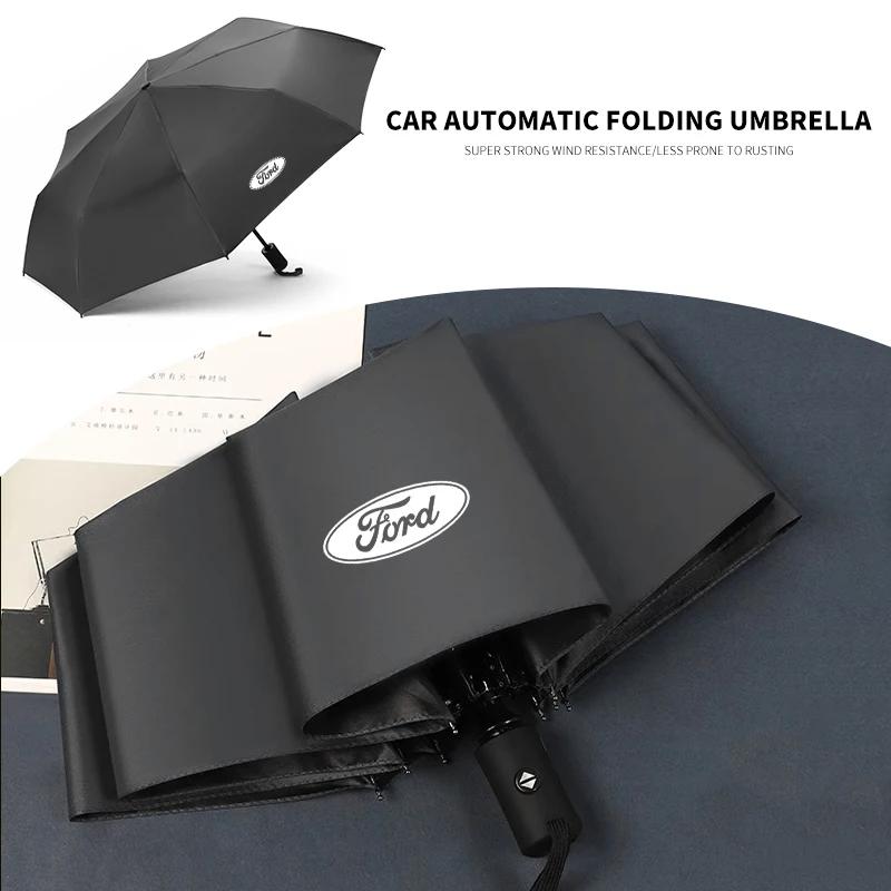 Nuovo Modello Auto LOGO Ombrello Auto Anti-UV Accessori Per Ford Focus 3 2015-2018 Kuga 2016-2019 Escape C-MAX Ecosport 2018-2019
