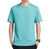 Men's Slim Fit Summer T-Shirt - Plain Color, Round Neck, Short Sleeve Fashion Trend