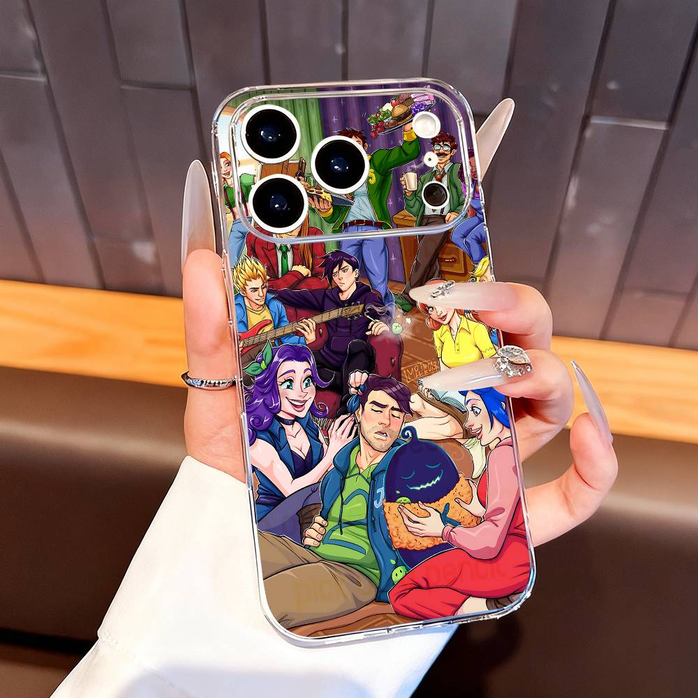 S-Stardew V-Valley Phone Case For iPhone 13,16,11,14,15,17,12,Air,Mini,Plus,Pro,Max,Plus,E Clear Soft Cover iPhone15promax