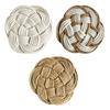 Heat Resistant Non-Slip Placemat for Dining Table Washable Woven Linen Straw Table Mat Heat Insulation Round Coaster Mat