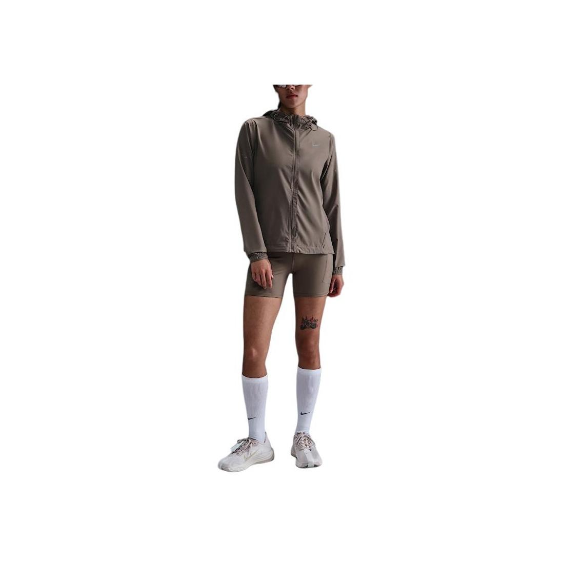 Nike Swift Repel Hooded Fashion Soft Breathable Jacket Women Jackets Mink-Brown HQ0651-214 M