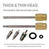 R134A R1234YF Automotive Air Condithoning Valve Core Installer Remover Kit for High Low Pressure Repair Tool