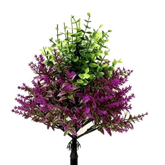 Τεχνητό Δέντρο Λεβάντας Topiary με Ακίδα Εδάφους Ανθεκτικό στην Υπεριώδη Ακτινοβολία Τεχνητοί Θάμνοι Λεβάντας Ρεαλιστικά Ψεύτικα Μωβ Φυτά Θάμνοι για Αυλή Βεράντα Patio