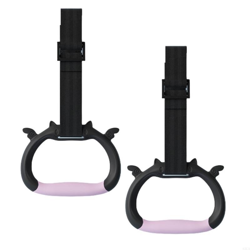Exercise Strength Training Equipment Gym Rings Set for Exercise Gymnastic Rings Exercise Rings Pulls Up Rings with Strap