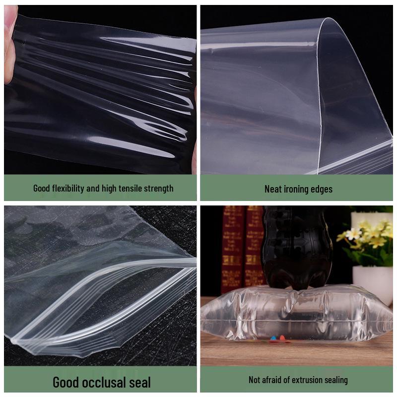 Thickened Heat-Seal Transparent PE Food Bags: Self-Sealing & Customizable