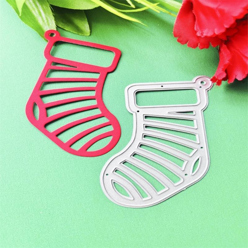 Christmas Stocking Metal Cutting Dies DIY Craft Carbon Steel Embossing Template Stencil Scrapbooking for Card Die Cuts