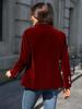 Elegant Women's Solid Color Suit Jacket - Fall/Winter 2025 Collection