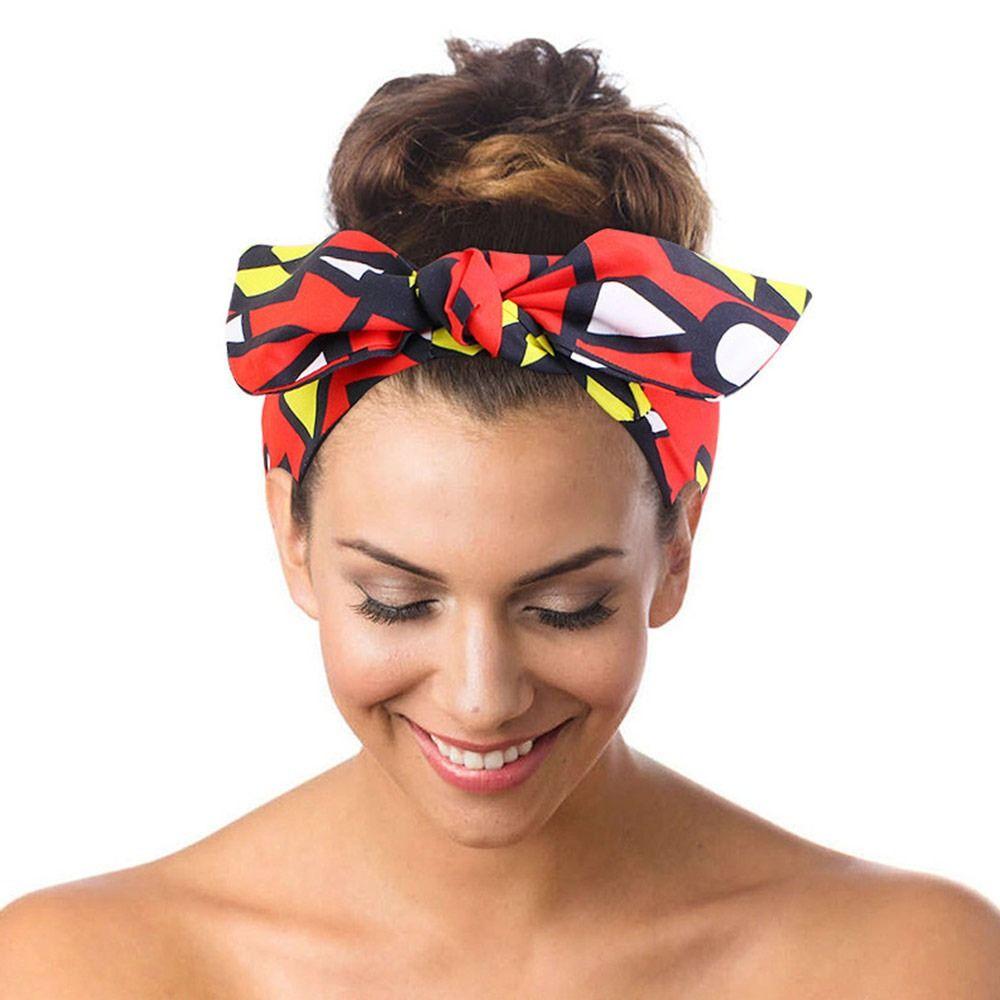 Knotted Boho Hair Wrap Wide Sports Yoga Headband Vintage Daily Wears Turban  for Women