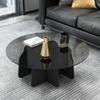 Modern Nordic Coffee Tables Luxury Design Metal Unique Black Coffee Table Round Simple Minimalist Basse De Salon Home Furniture