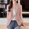 ZANZEA Womens Casual Notched Lapel Summer Sleeveless Cardigan Vest