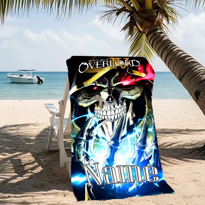 Customizable personalized beach towels Overlord themed designs.Suitable for the beach, yoga, sports;ideal as beach accessories