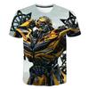 Summer Man 3D Printed Transformers T-shirt Children Cool Cartoon Short Sleeve Clothing Boys Girls Fashion Trend Streetwear